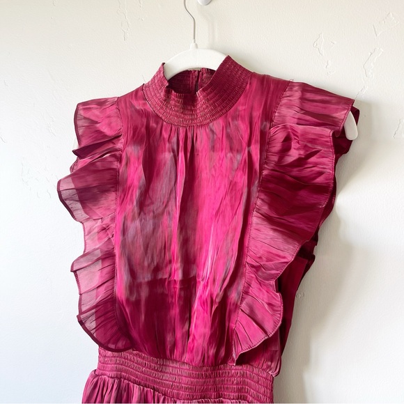 Lulu's Red Midi Dress - Picture 5 of 9